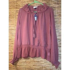 Universal Thread Women's Long Sleeve Blouse‎ SIZE S